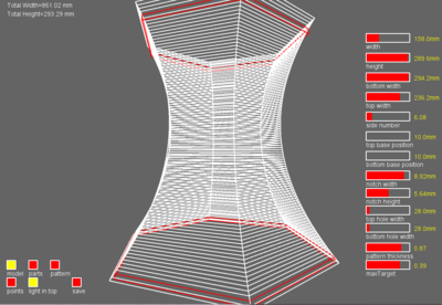 Wireframe rendered in Codeable Objects UI